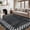 Dark Gray, variant on Senfot 8x10 Scalloped Geometric Checkered Area Rug Washable Stain Resistant Low Pile Non-Slip Indoor Rug for Living Room Bedroom Dark Gray