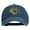 Navy, variant on Outline Image of a Parrot Embroidered Washed Cap - Stone OSFM
