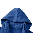 thumbnail image 3 of BiZtdJrK Fleece Lined Zip Up Hoodie Men Long Sleeve Oversized Jackets with Pockets Lightweight Casual Outdoor Hooded Sweatshirts, Blue, XL, 3 of 9