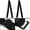 Black-Pure, variant on INSPIRE CHIC Women's Adjustable Bra Straps Floral Fashion Elastic Bra Band Black-Vine Pattern