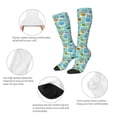 thumbnail image 6 of Fotbe World Travel1 print Women's Men's Novelty Crew Socks Cotton Socks Knee High Socks for Walking,Running,Nurses,Pregnancy, 6 of 9