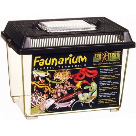 [Pack of 3] Exo Terra Faunarium Plastic Terrarium Small - 1 count