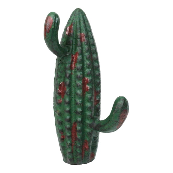 Pack Of 2 Cast Iron Rustic Southwestern Desert Cactus 2-Pegs Double Wall Hook