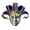 Blue, variant on Masquerade Venetian Mask,Full Face Mardi Gras Mask,Venice Masks for Halloween,Venetian Jester Masks Costume