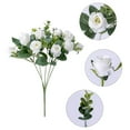 thumbnail image 2 of Neinkie Simulation Bouquet Not Wither Charming Exquisite Faux Silk Flower Photography Props Artificial Rose for Home, 2 of 9
