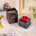 thumbnail image 2 of Preserved Fresh Flower Rose in a Jewelry Box, Rose Gift Box Eternal Flowers Infinity Rose, Blue Ever, 2 of 5