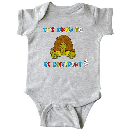 

Inktastic Autism Awareness It s Okay to be Different! Silly Turtle Gift Baby Boy or Baby Girl Bodysuit