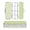 White Flowers and Leaves, variant on Plastic Pencil Box Large Capacity Pencil Boxes Clear Boxes with Snap-Tight Lid Stylish Office Supplies Storage Organizer Box White Flowers and Leaves