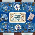 thumbnail image 5 of 122 Pcs Father's Day Tableware Set, Serves 30. Features 9" & 7" plates and napkins, ideal for family celebrations., 5 of 9