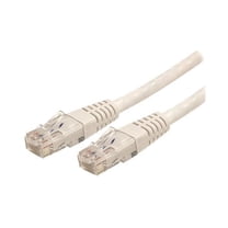 StarTech 15ft CAT6 Ethernet Cable - White CAT 6 Gigabit Ethernet Wire -250Mhz 100W PoE RJ45 UTP Molded Network Patch Cord with Strain Relief (C6PATCH15WH)