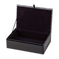 thumbnail image 2 of Creative Gifts International 002571 7 x 4.75 x 2.25 in. Waves Hinged Box - Black, 2 of 3