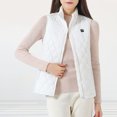 thumbnail image 2 of Chaleco calefactor inteligente con cuello alto y bolsillos para mujer estilo informal holgado para acampar, 2 of 8