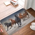 thumbnail image 4 of Yiaed Running Horses Print Flannel Doormat Mat Outdoor Indoor Door Mats,Welcome Matt Outdoor Front Door Mat Doormat Outdoor Mat Outdoor Mat,16"x24", 4 of 7
