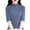 Dark Gray, variant on Wdgfv Women's Pullover Knit Top Fall Winter Semi High Neck Knitted Pullover Sweater Slim Fit Ribbed Texture Versatile Casual Blouse