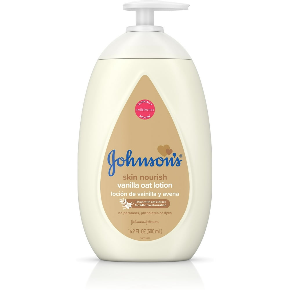 JOHNSON'S Moisturizing Baby Body Lotion with Vanilla & Oat Extract For