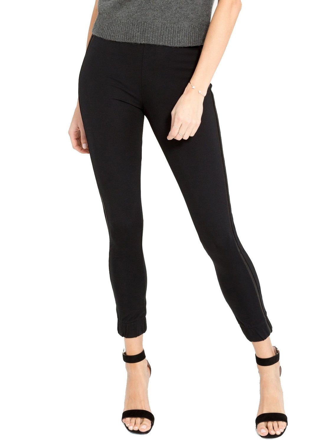 Spanx - SPANX Women's Cropped Track Leggings, Very Black, Small ...
