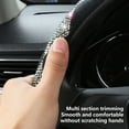 thumbnail image 6 of Summer Rhinestone Steering Wheel Cover Bling Crystal Diamond Car Wheel Protector Non-Slip Fashionable Fit 14-15 Inch Universal for Women Drivers, 6 of 9