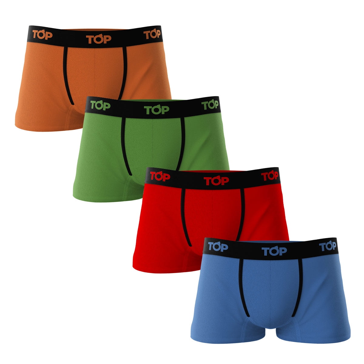Bóxer Corto Algodón Pack 4 C8 Top Talla Xxl