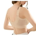thumbnail image 5 of Qylux Women's Wireless Comfort Bras - Seamless Full Coverage Everyday T-Shirt Bra - Plus Size Soft Padded Bralette,Nude,M, 5 of 11