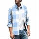 thumbnail image 2 of Seeotter Mens Stretchy Knit Plaid Shirt Long Sleeve Button Down Shirts Casual Western Cowboy Tops, 2 of 5