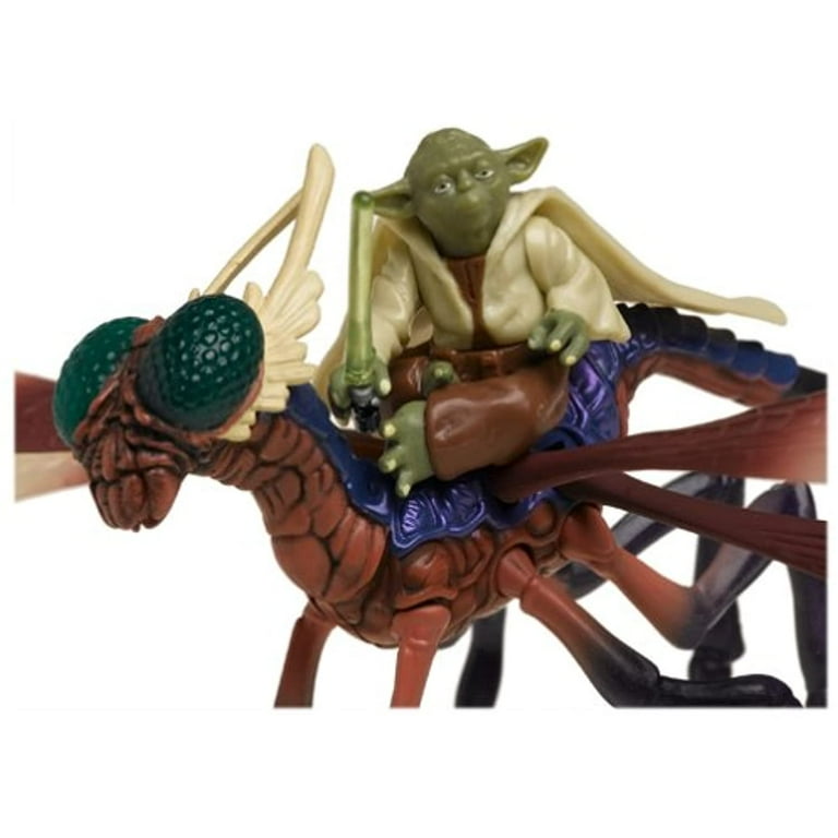 Star Wars Revenge of the Sith 2005 Deluxe Yoda on Can-Cell Action