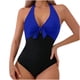 thumbnail image 2 of Trajes de baño de una pieza para mujer, conjunto de bikini sólido sin mangas de moda para mujer, traje de baño push-up acolchado, traje de baño, traje de baño de playa para mujer, 2 of 8