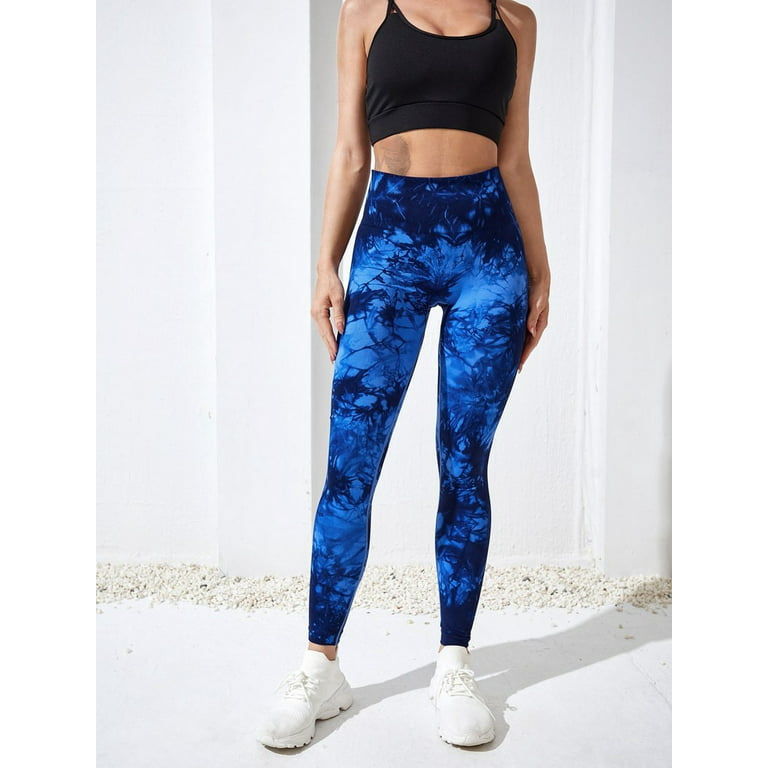 Gym Clothing Workout Up For Tights Women Ladies Sports Push Dye Yoga Legging Waist High Tie Pants Fitness Leggings Seamless