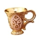 thumbnail image 4 of Vaso de vino coleccionable portátil con relieve, adorno de estilo europeo Blanco áureo, 4 of 9