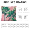 thumbnail image 5 of Acheng Short Plush Pillowcase 1 Piece - Palm Leaves with Lush Branches and Leaves, Tropical Jungle Palm Leaves with Charming Colors White, 5 of 5