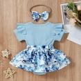 thumbnail image 3 of MAMOWEAR Baby Girl Outfits Summer Romper Shorts Set "I Got It from My Mama" Floral Clothes for Girls, 3 of 8
