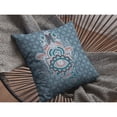 thumbnail image 4 of Hamsa Indoor/Outdoor Fabric Pillow with Removable Cover in Blue16x16, 4 of 4