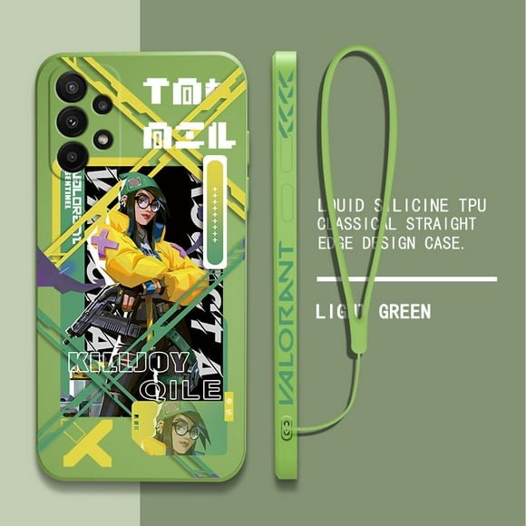 Funda para teléfono con diseño de personajes del juego Valorants para Samsung Galaxy S24 S23 S22 S21 S20 S10 S9 Note 20 10 Ultra Plus Pro FE 4G 5G