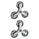 thumbnail image 1 of Sala de escalada Triangle Wheels escalador de escaleras Accesorios de tranvía práctico Multipropósito fácil de instalar servicio pesado 2 piezas, 1 of 8