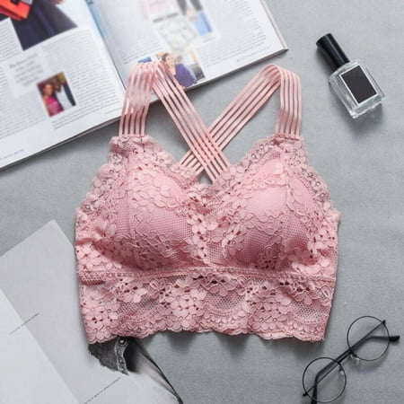 

CUTELOVE Fashion Casual Women Lady Lace Strap Bras Tops Tube Chest Wrap Woman Underwear Cross Beauty Back Tank Tops