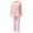 Pink, variant on Womens Pajama Sets,Thick Warm Flannel Fall Winter Long Sleeve 2 Piece Sleepwear,Soft Casual Outfits,Ladies Pajamas,Size:One Size