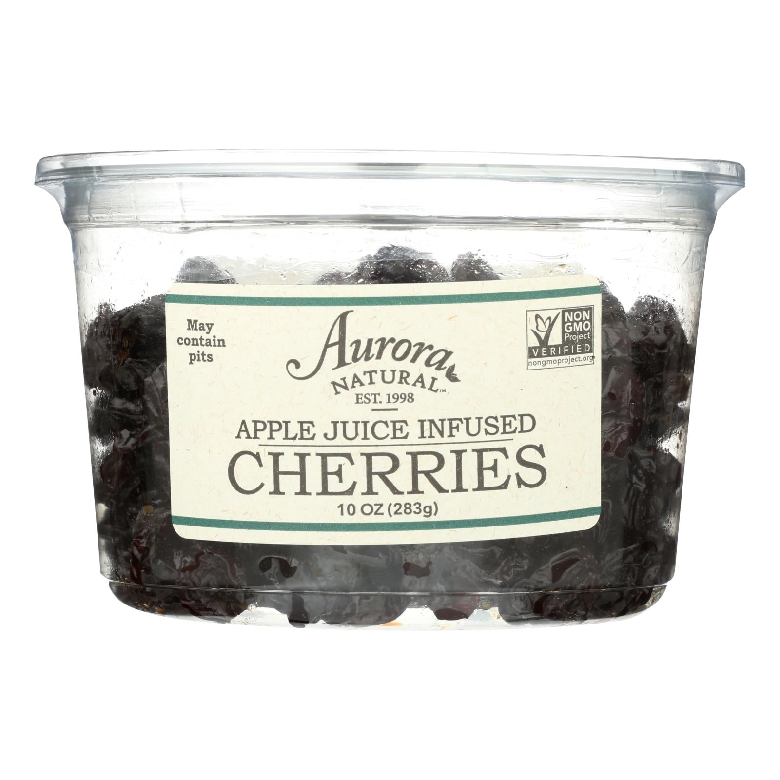 Aurora Natural Products Apple Juice Infused Cherries Case of 12