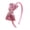 Pink, variant on SmartBy Girl Headband Sparkling Sequins Hearts Bow Decor Lightweight Hair Hoop Seamless Arc Design Party Hair Accessory