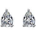 thumbnail image 1 of Vintage Minimalist Inlaid Diamond Metal Flash Ladies Earring Jewelry Gift, 1 of 6