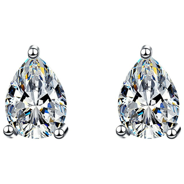 Vintage Minimalist Inlaid Diamond Metal Flash Ladies Earring Jewelry Gift
