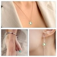 thumbnail image 5 of Uxcell 1 Set Birthstone Connector Link 2mm Hole Round Birthstone Charm 304 Stainless Steel Crystal Bead Links 12 Colors, 5 of 6
