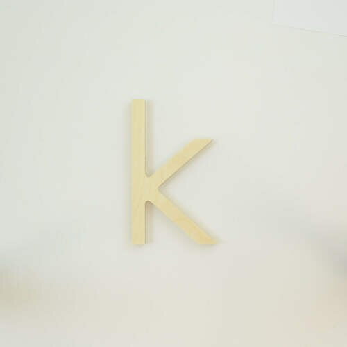 Package of 1, 8 Inch X 1" Baltic Birch "K" Wood Letters In The Century Gothic Font | Thick | Lower Case For Art & Craft Project, Made in USA