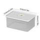 thumbnail image 3 of Contenedor de Almacenamiento para Refrigerador con Tapa | Recipiente Hermético de Plástico Apto para Uso Alimentario de 780 Ml con Divisor | Apto para Congelador, Apilable y Transparente. Organizador, 3 of 6