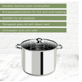 thumbnail image 5 of Stainless Steel Stock Pot, Encapsulated Induction Ready Cooking Pot with Glass Lid, Oven Safe, Dishwasher Safe Soup Pot, 8-Quart ﻿, 5 of 5
