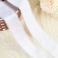 thumbnail image 5 of 3 Rolls Silk Ribbon 1.5inch 5 Yard White Handmade Fringe Ribbons Polyester Satin Frayed Ribbon Fabric for Gift Wrapping Birthday Wedding Bridal Bouquets Decor DIY, 5 of 9