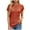 Orange, variant on yillto Women's Summer Sweaters Top Short Sleeve Crew Neck Loose Knit Lightweight Pullover Clothes