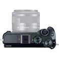 thumbnail image 3 of Canon EOS M6 Mirrorless Digital Camera (Black, Body Only) + 32GB Class 10 Memory Card + LED + Canon Camera Case + Flexible Tripod + Extra Battery - Intl Model Canon CNM6BBODYKU2, 3 of 5