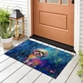 thumbnail image 3 of Hippie Shih Tzu Portrait oil painting Watercolor Tie-dye Vintage Doormat Lion Dog Lover Gifts Indoor Outdoor Welcome Mat - 00015, 3 of 5