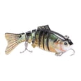 thumbnail image 3 of Señuelo multiarticulado Swimbait, cebo duro de pesca de varias secciones con 2 anzuelos para lubina, trucha, agua dulce y salada3 #, 3 of 10