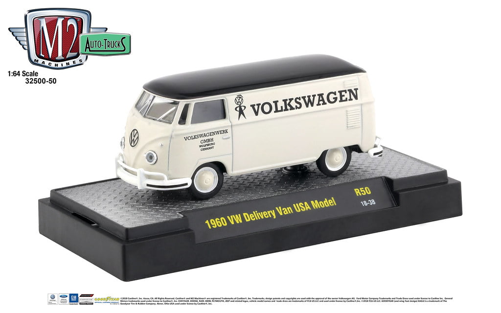 M2 Machines Auto Hauler 41 1960 VW Delivery Van and 59 VW Double Cab Truck CHASE