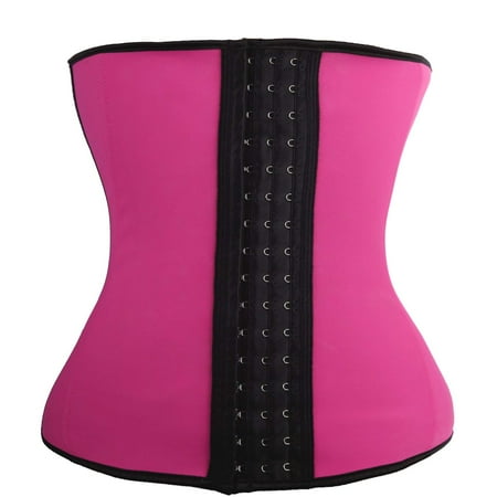 

SLIMBELLE Women s Latex Underbust Corset Waist Training Cincher 9 Steel Boned Cincher Trainer